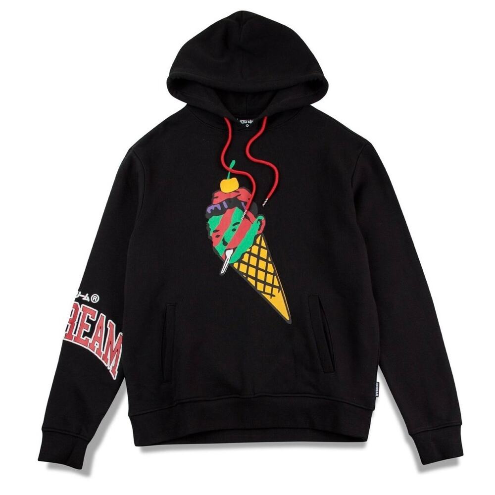 Icecream Cone Man Hoodie RARE Sweatshirt Black Men's M